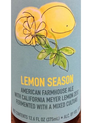 The Good Beer Co. Lemon Season Farmhouse Ale with Meyer Lemon Zest 375ml 5.0% ABV